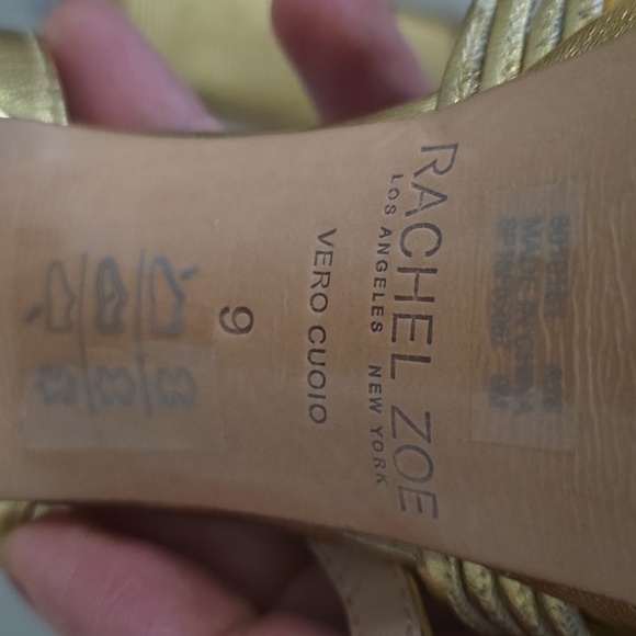 Rachael Zoe, Gold Platform Strappy Sandals, Sz 9 NWOT - Picture 10 of 10